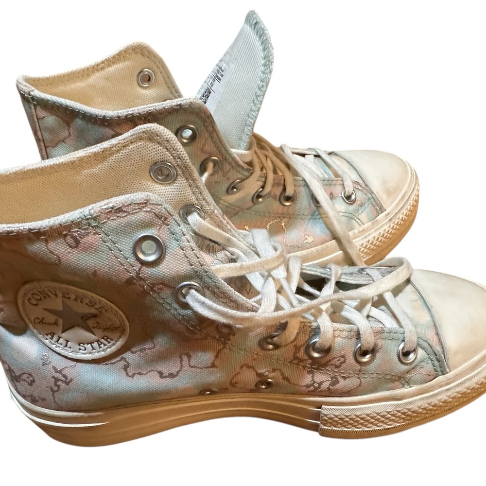 Size 8 - Converse Chuck Taylor All Star Lift Platform High Marble W